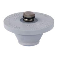 Rubber plug for mini keg with pressure valve. 